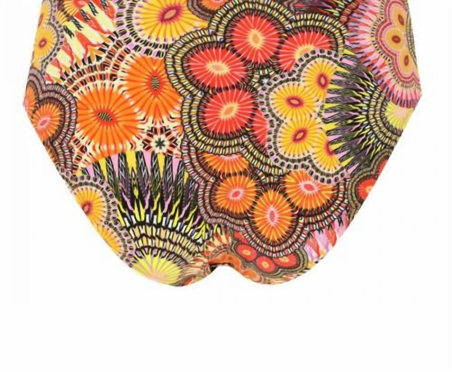 Adjustable Tie Swim Bottom In Orange Avatar