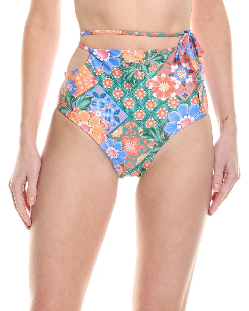 Agua Bendita Glenda Tile Reversible Bikini Bottom