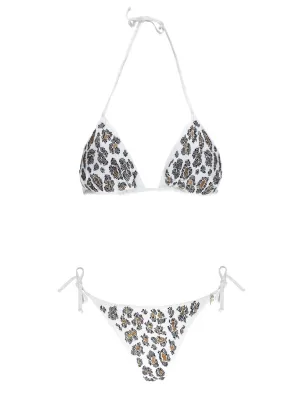 All-Over Strass White Bikini