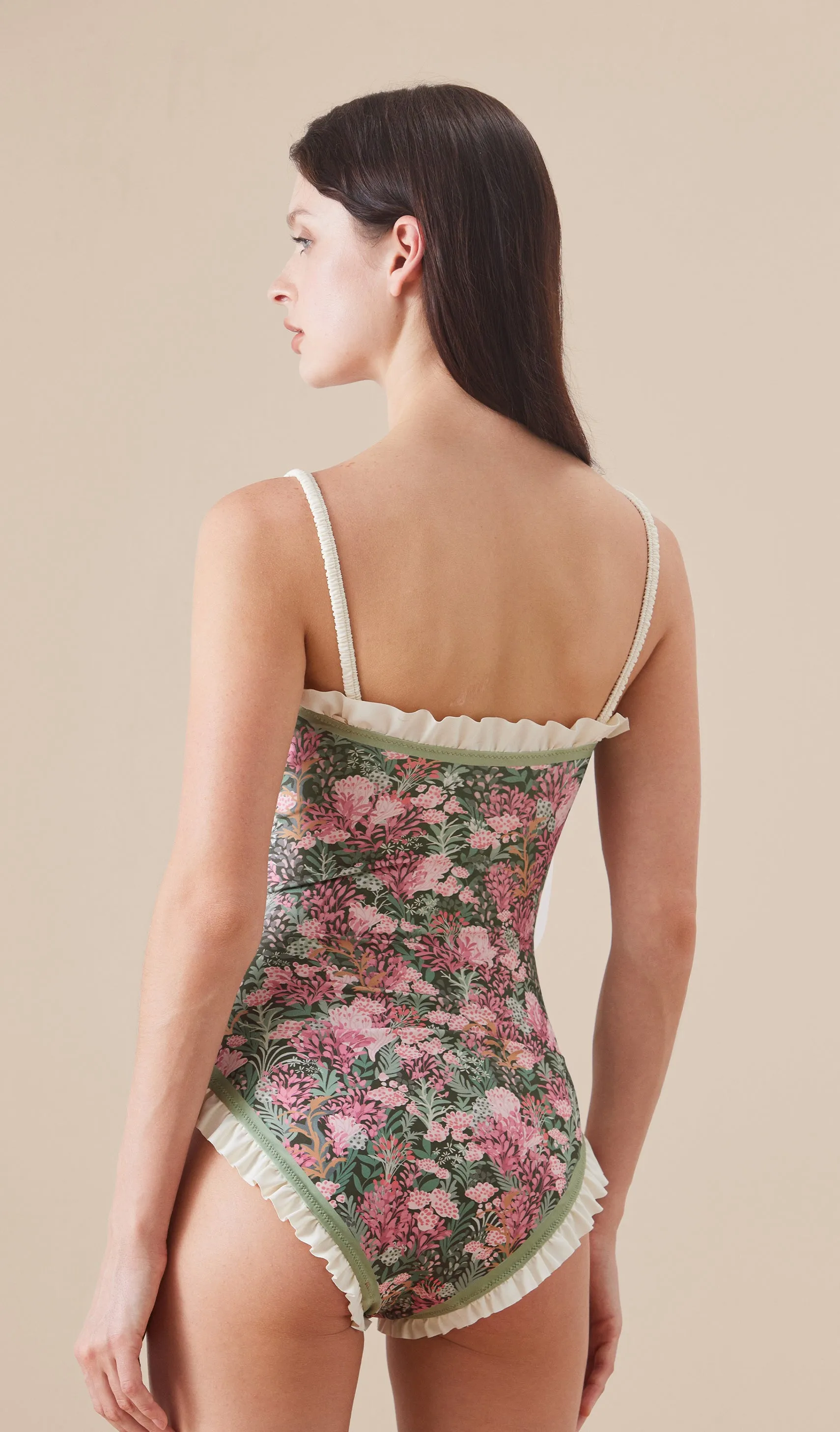 ANNABELLE Reversible Ruffle One Piece Swimsuit