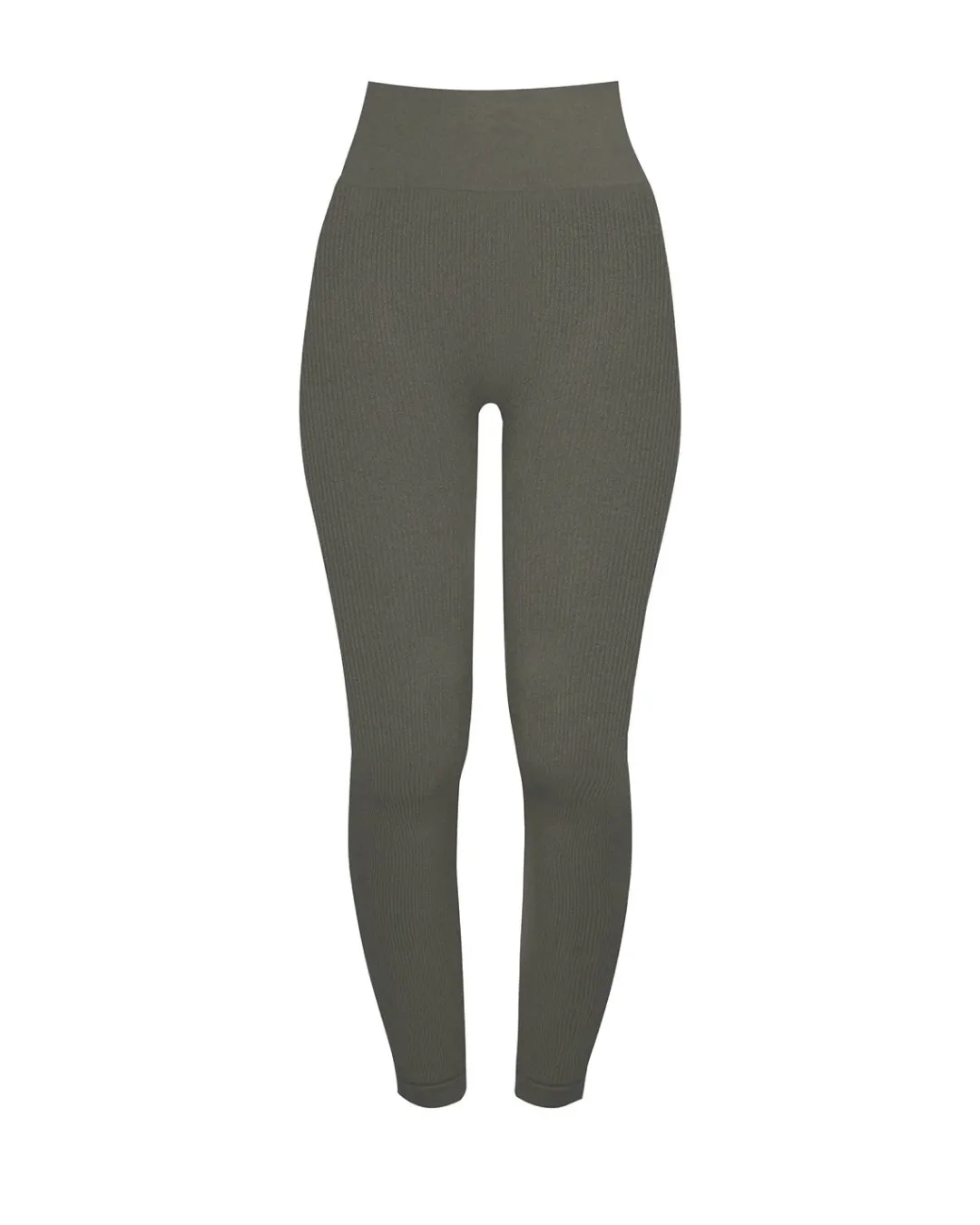 AWAKEN Ribbed Leggings | Muddy Grey