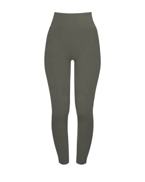 AWAKEN Ribbed Leggings | Muddy Grey