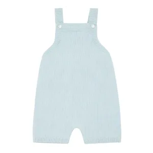 baby blue knit short overall
