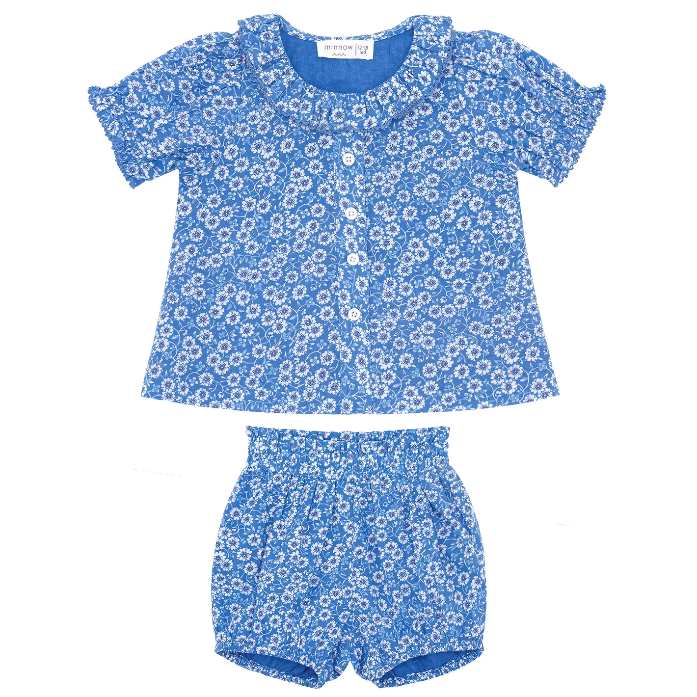 baby girls rosebay puff sleeve bloomer set