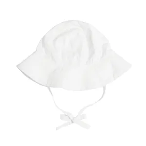 baby white sun hat