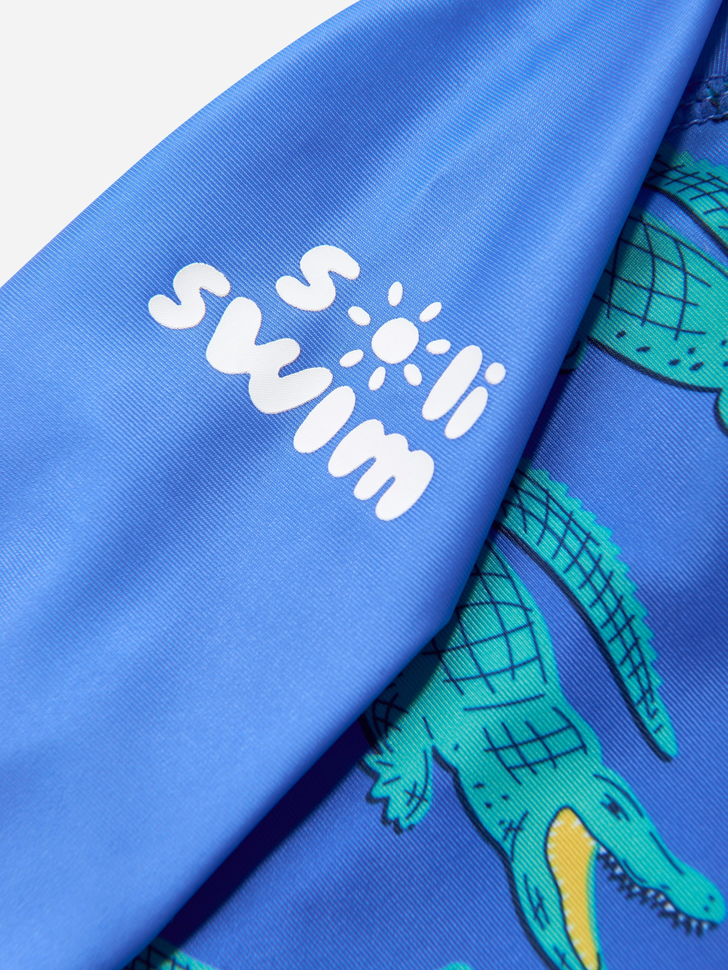 Baby Boys Crocodile Sun Suit in Blue (UPF50 )