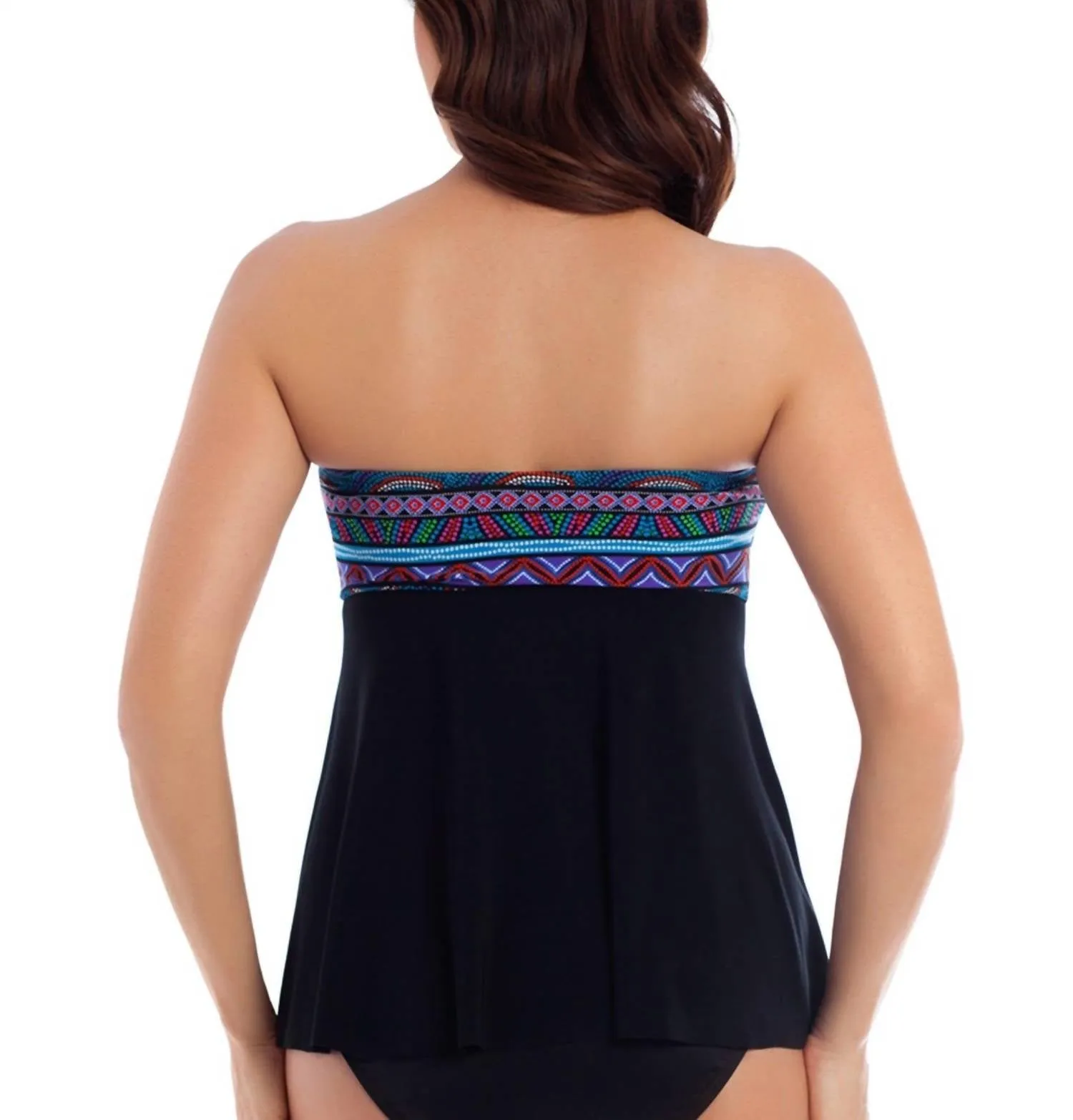 Bandeau Tankini Top In Purple