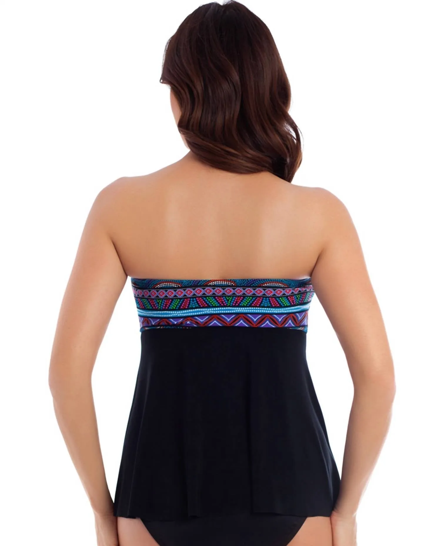 Bandeau Tankini Top In Purple