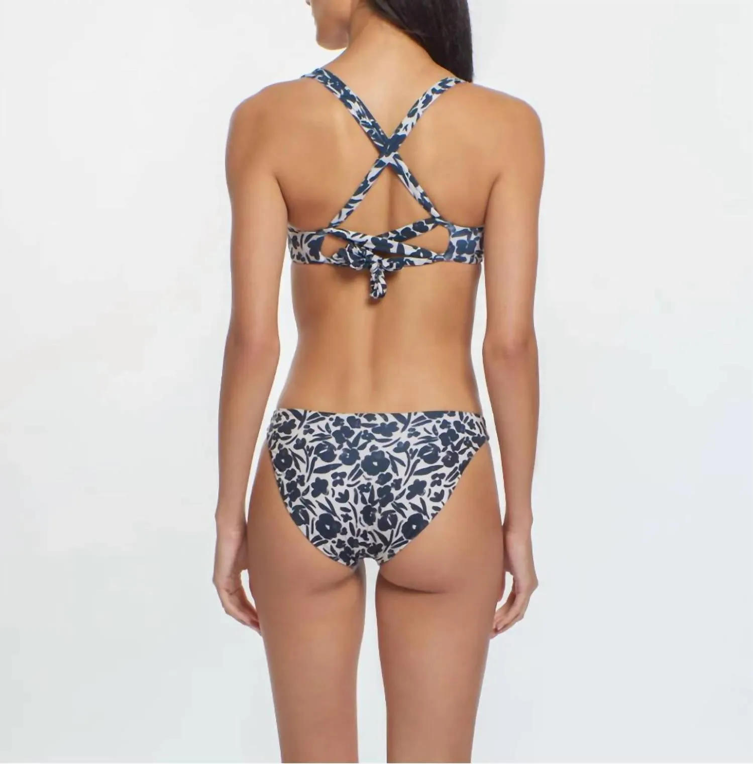Bella Full Bikini Bottom In Black In Bloom