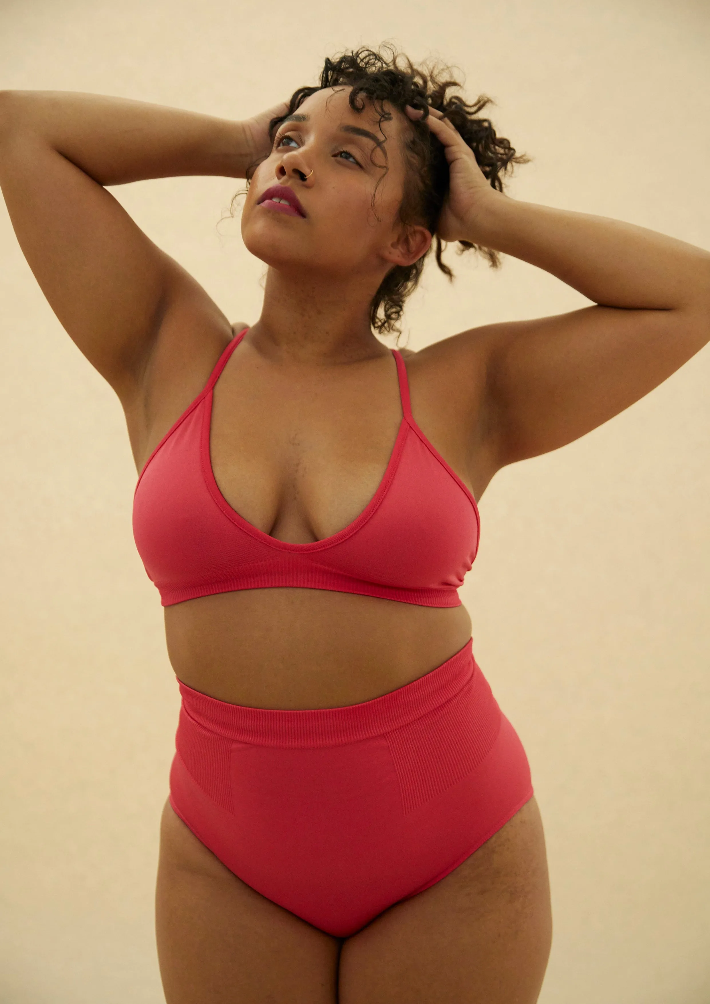 BLISSFUL Bikini Bra Top | Cerise