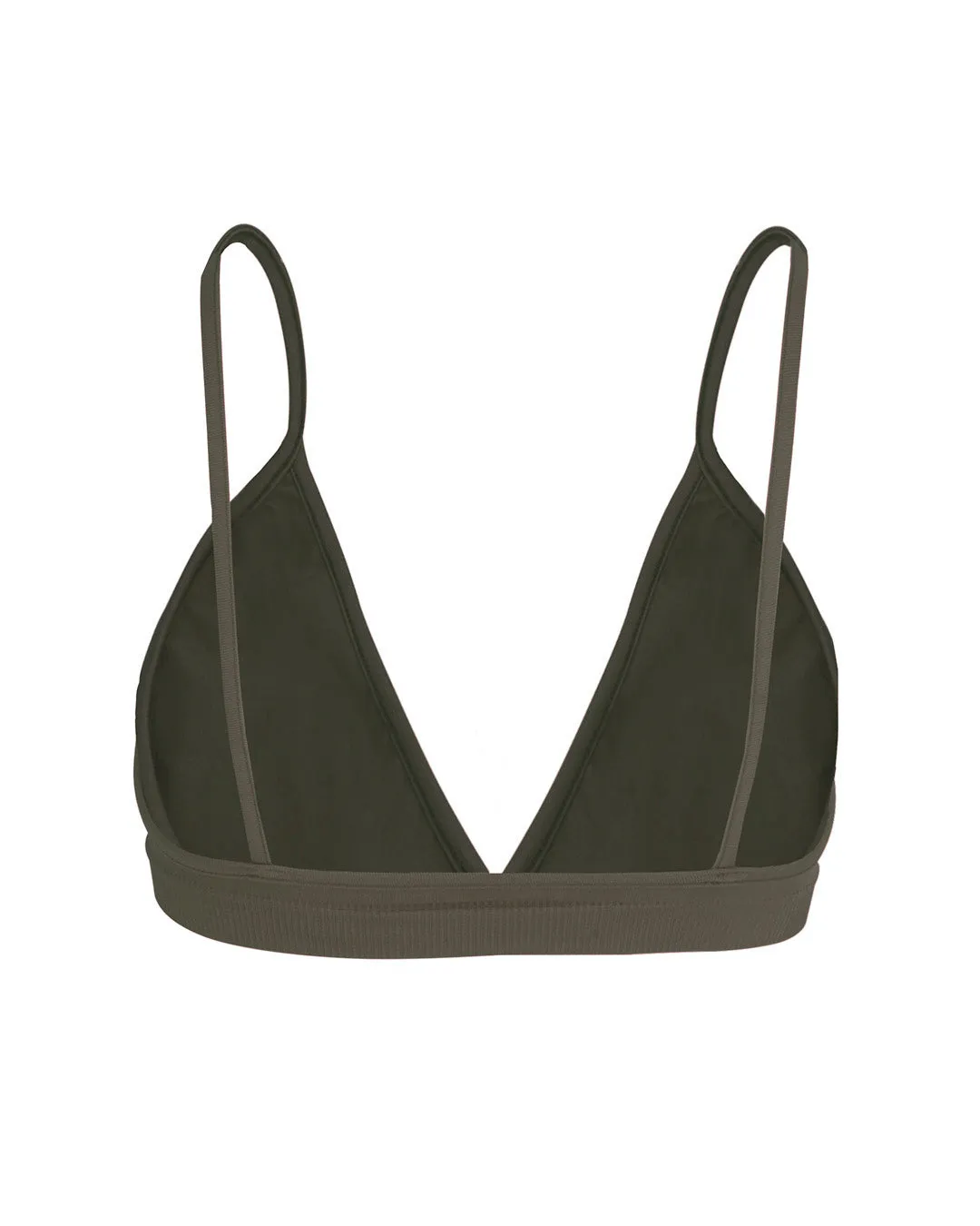 BLISSFUL Bikini Bra Top | Muddy Grey