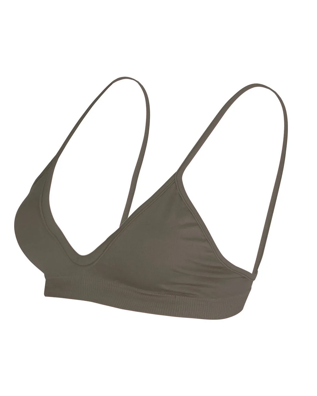 BLISSFUL Bikini Bra Top | Muddy Grey
