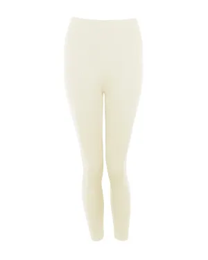 BLITHE Wide Ribbed Leggings | Cream