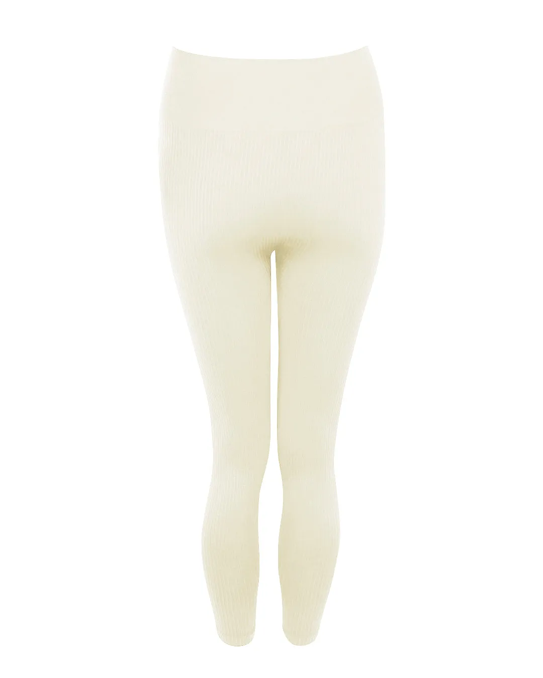 BLITHE Wide Ribbed Leggings | Cream
