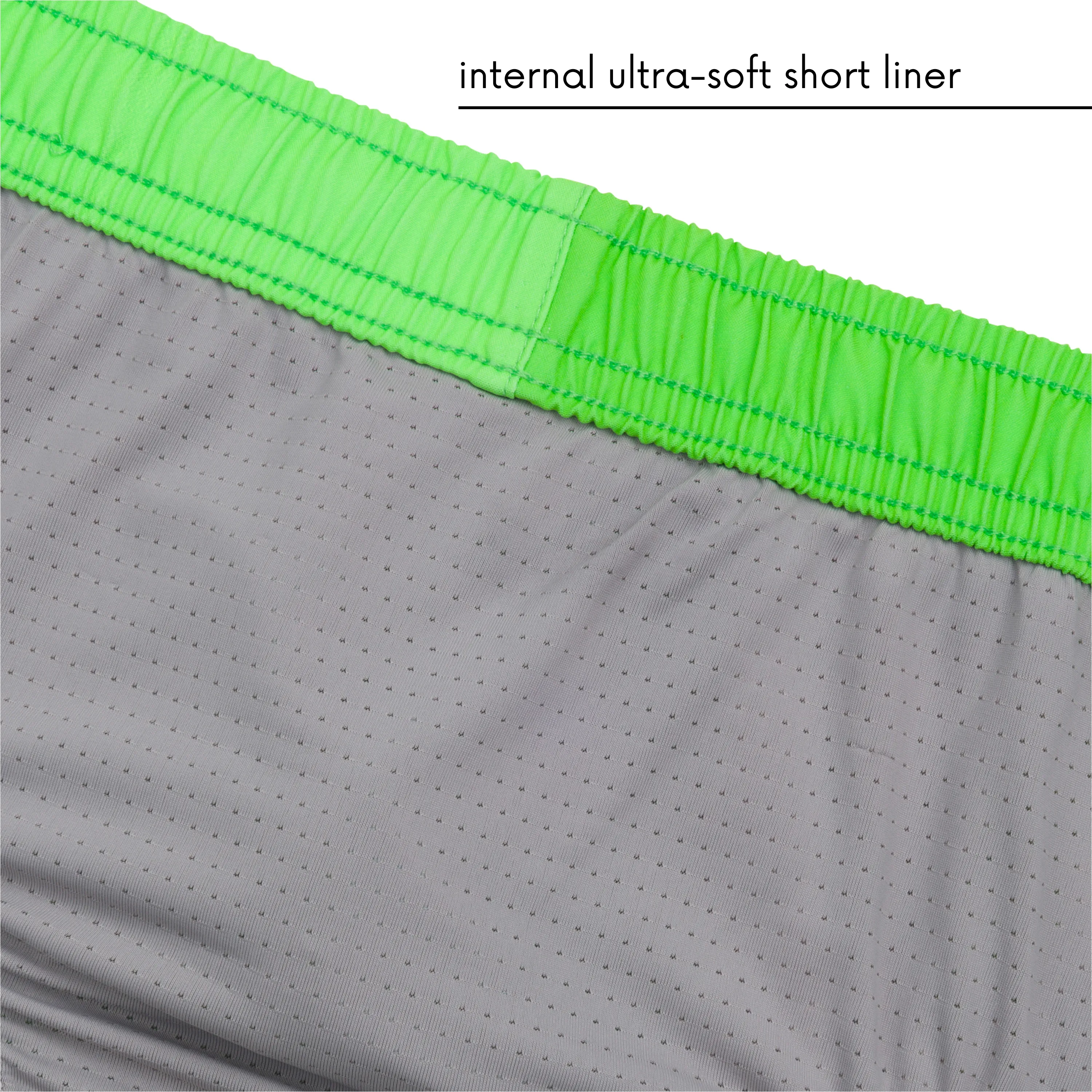 Boys Long Sleeve Zipper Rash Guard and Swim Trunk Set | "Neon Green"