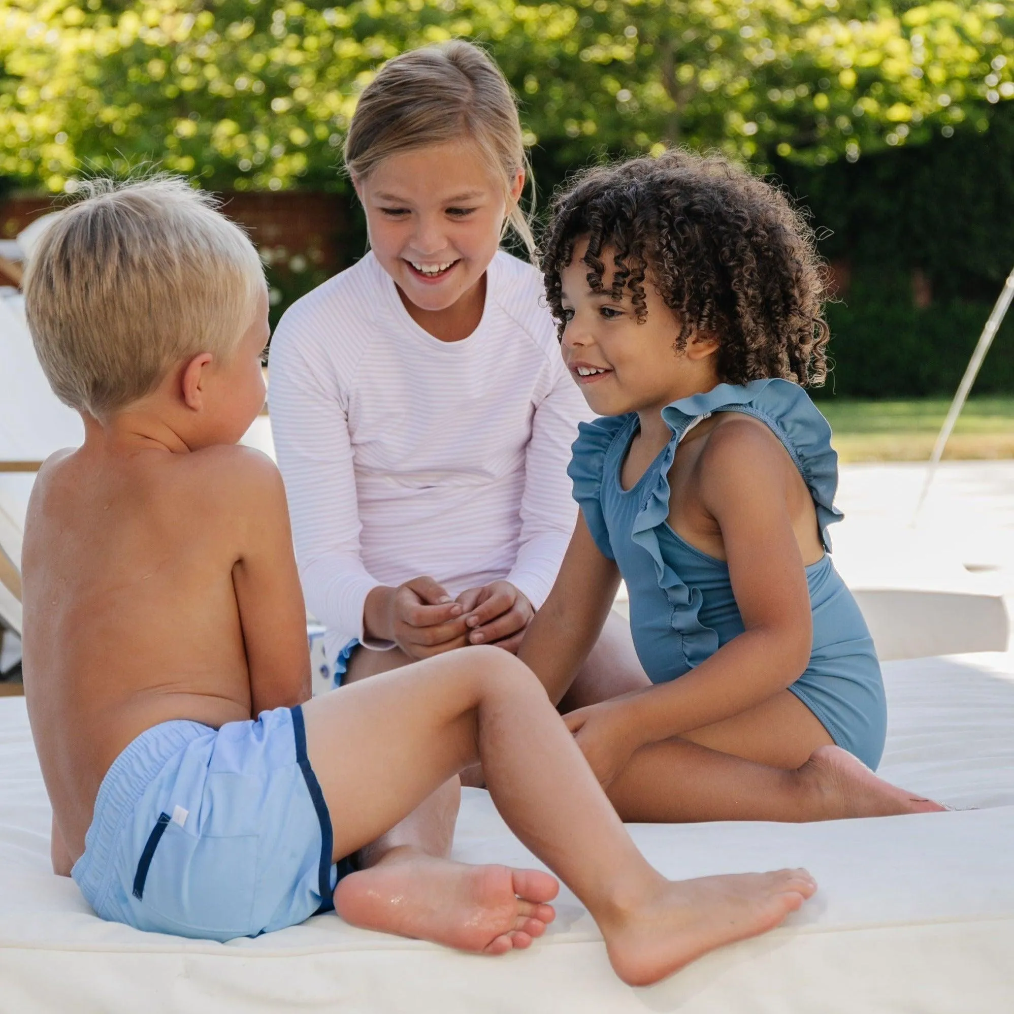 boys peri blue boardie
