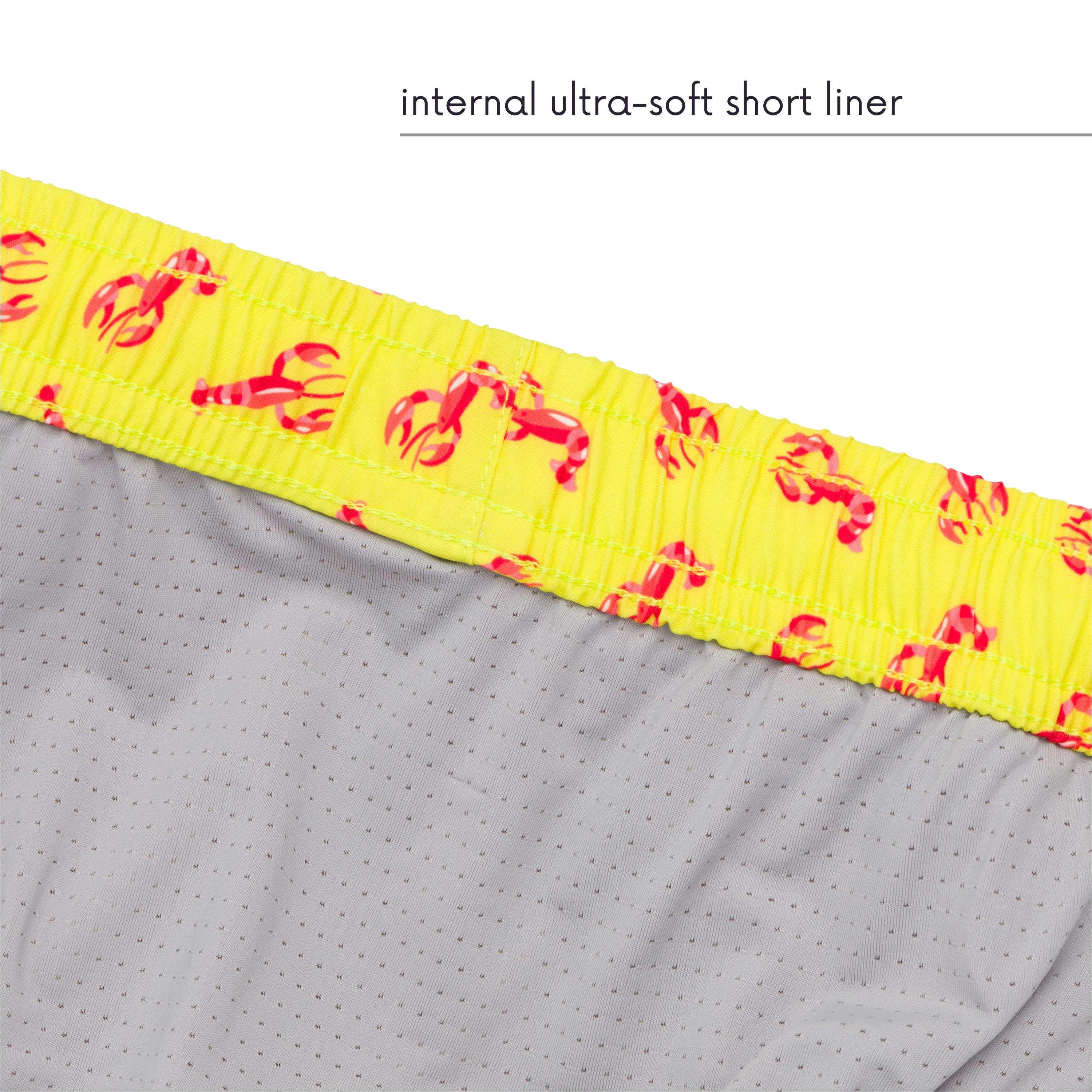 Boys Short Sleeve Zipper Rash Guard and Swim Trunk Set | "Lobster"