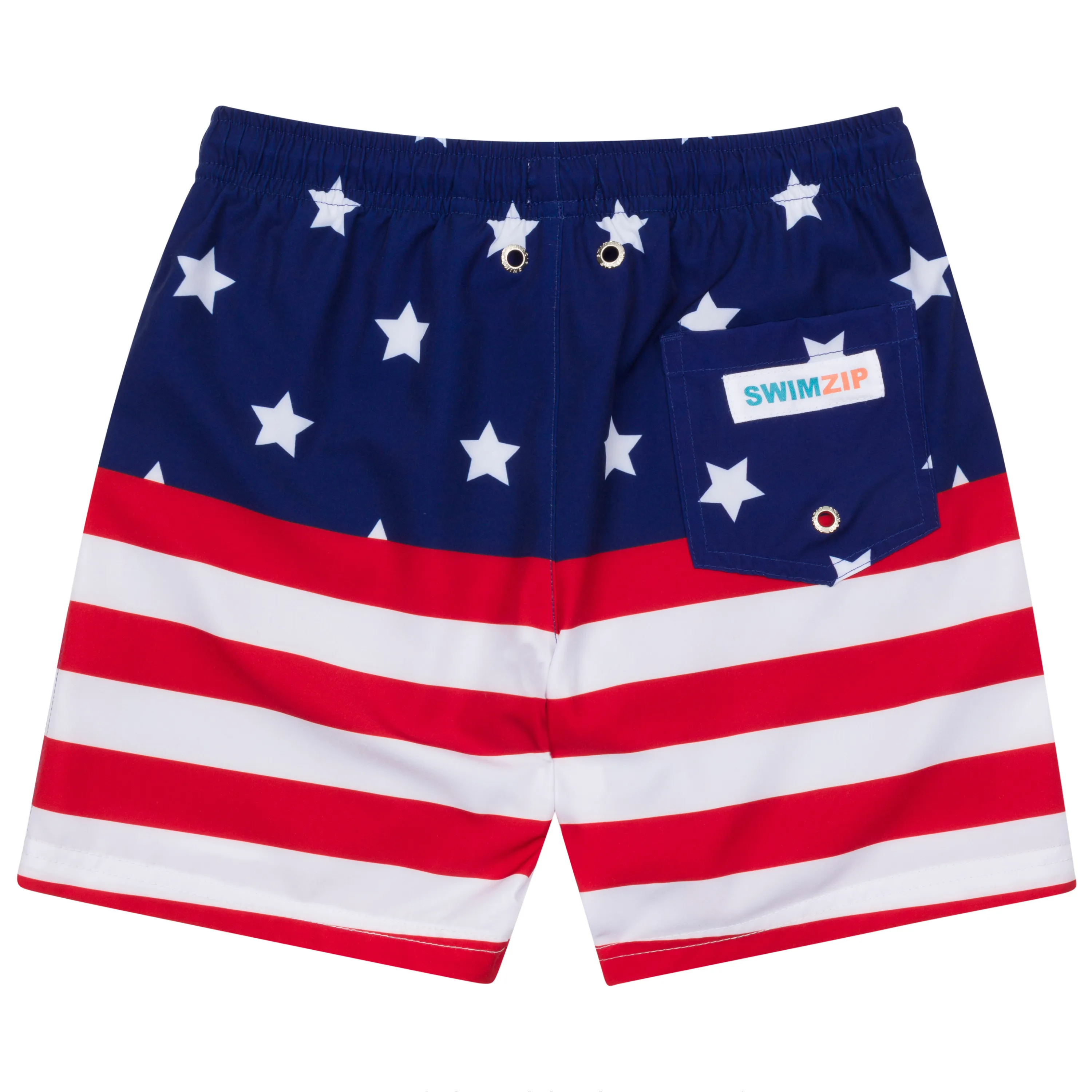 Boys Swim Trunks Boxer Brief Liner (sizes 6-14) | Americana"
