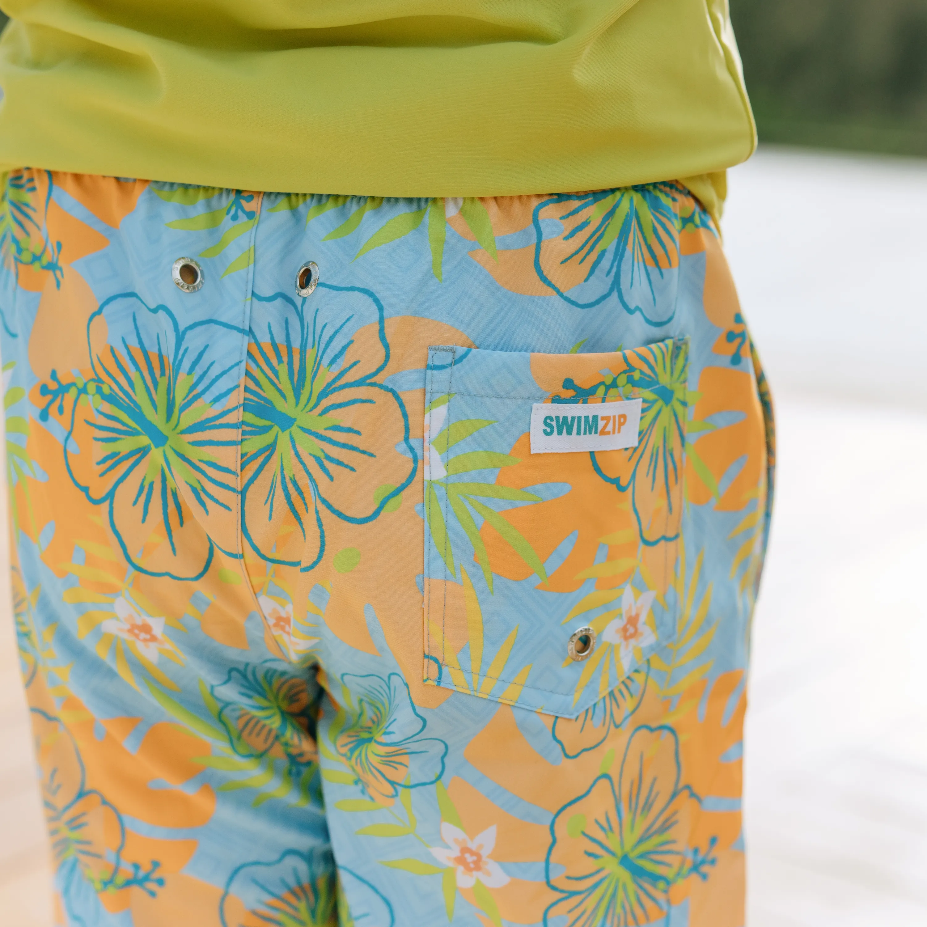 Boys Swim Trunks Boxer Brief Liner (sizes 6-14) | Groovy"