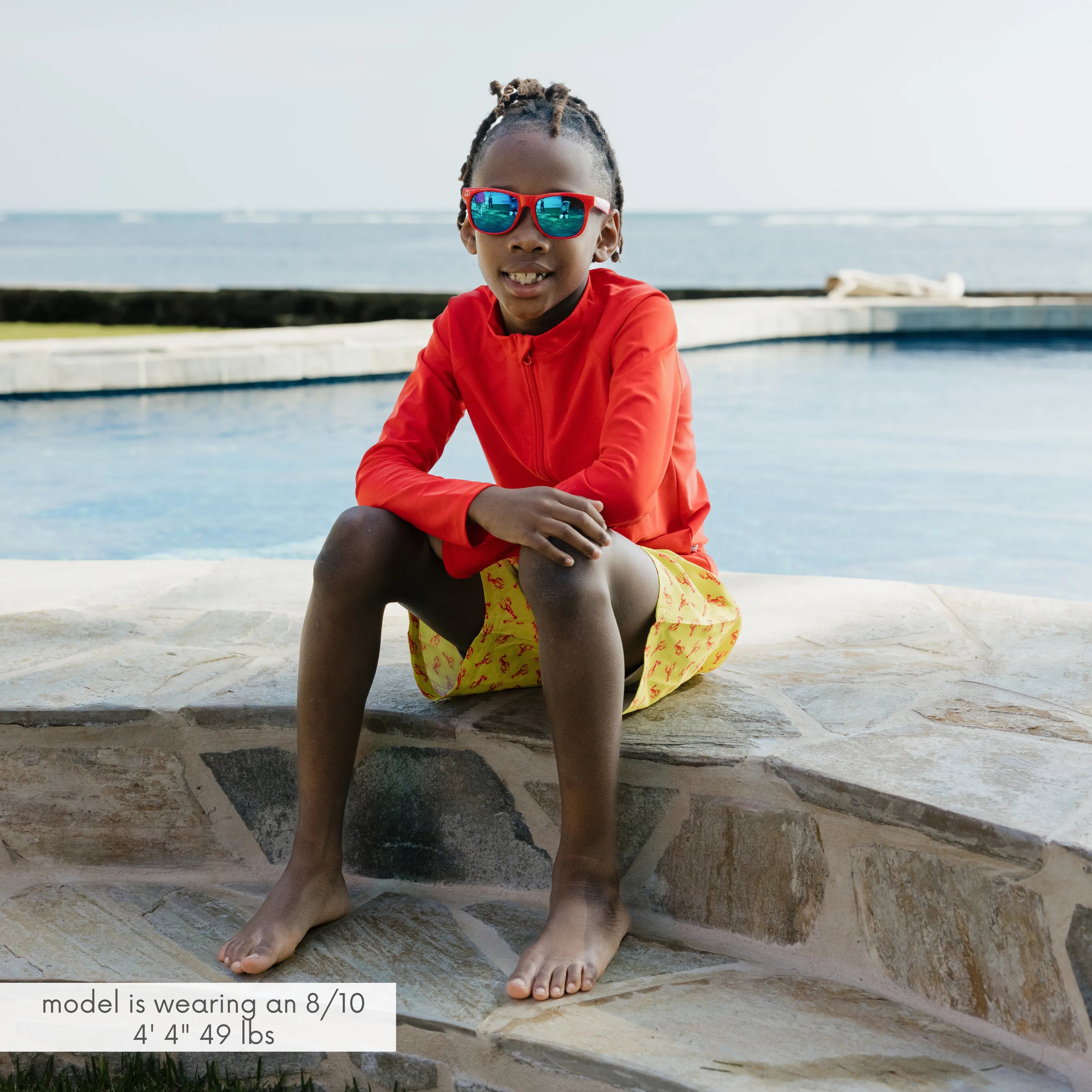 Boys Swim Trunks Boxer Brief Liner (sizes 6C14) | Lobster"