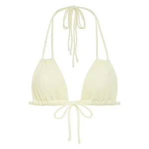 Buttercream Rib Euro Bow Bikini Top