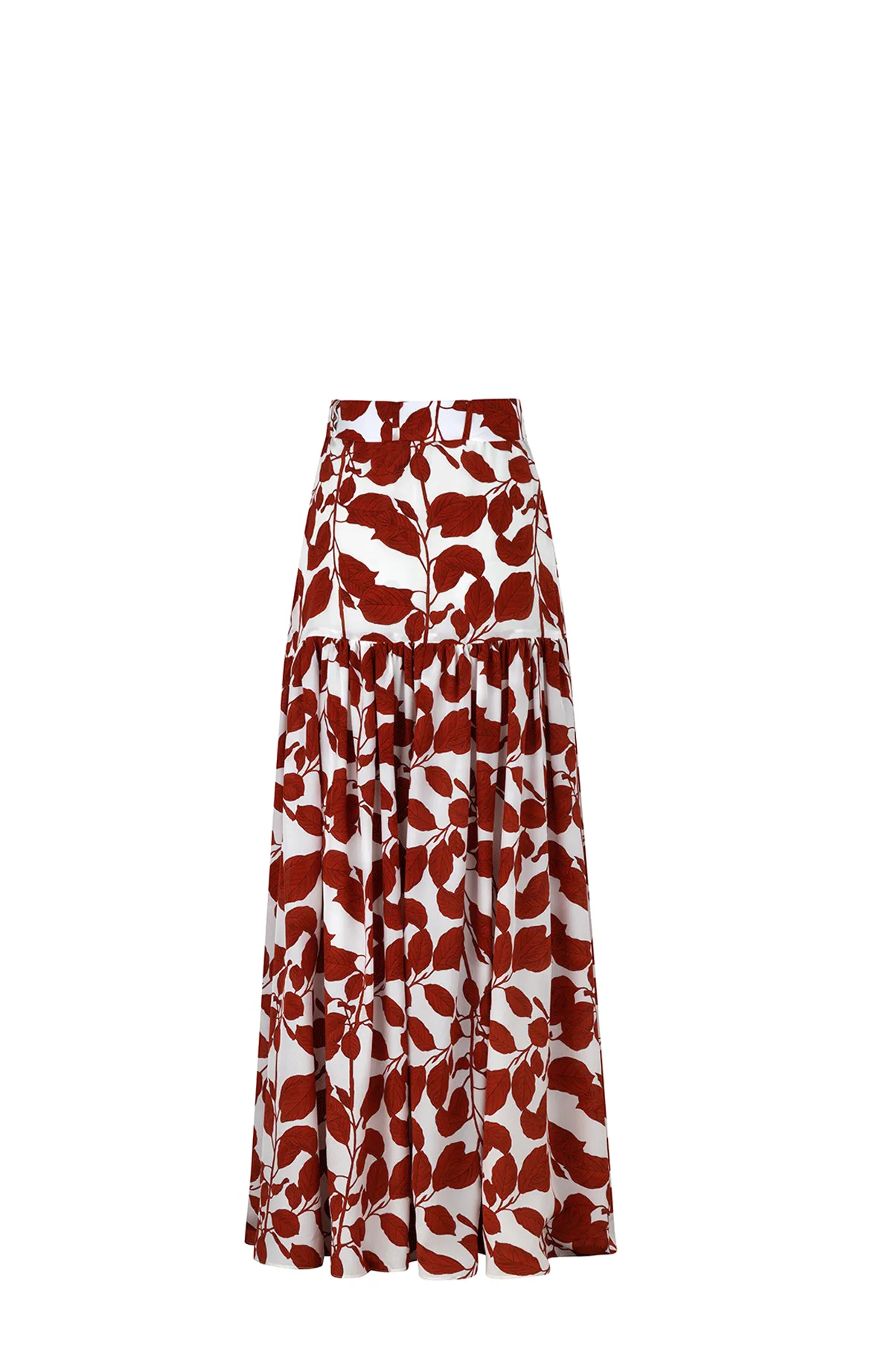 Buttons Maxi Skirt With Belt