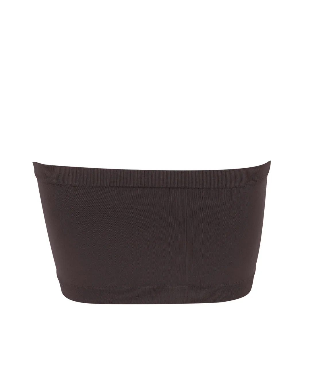 CAPTIVATING Bandeau Bra Top | Chocolate Brown
