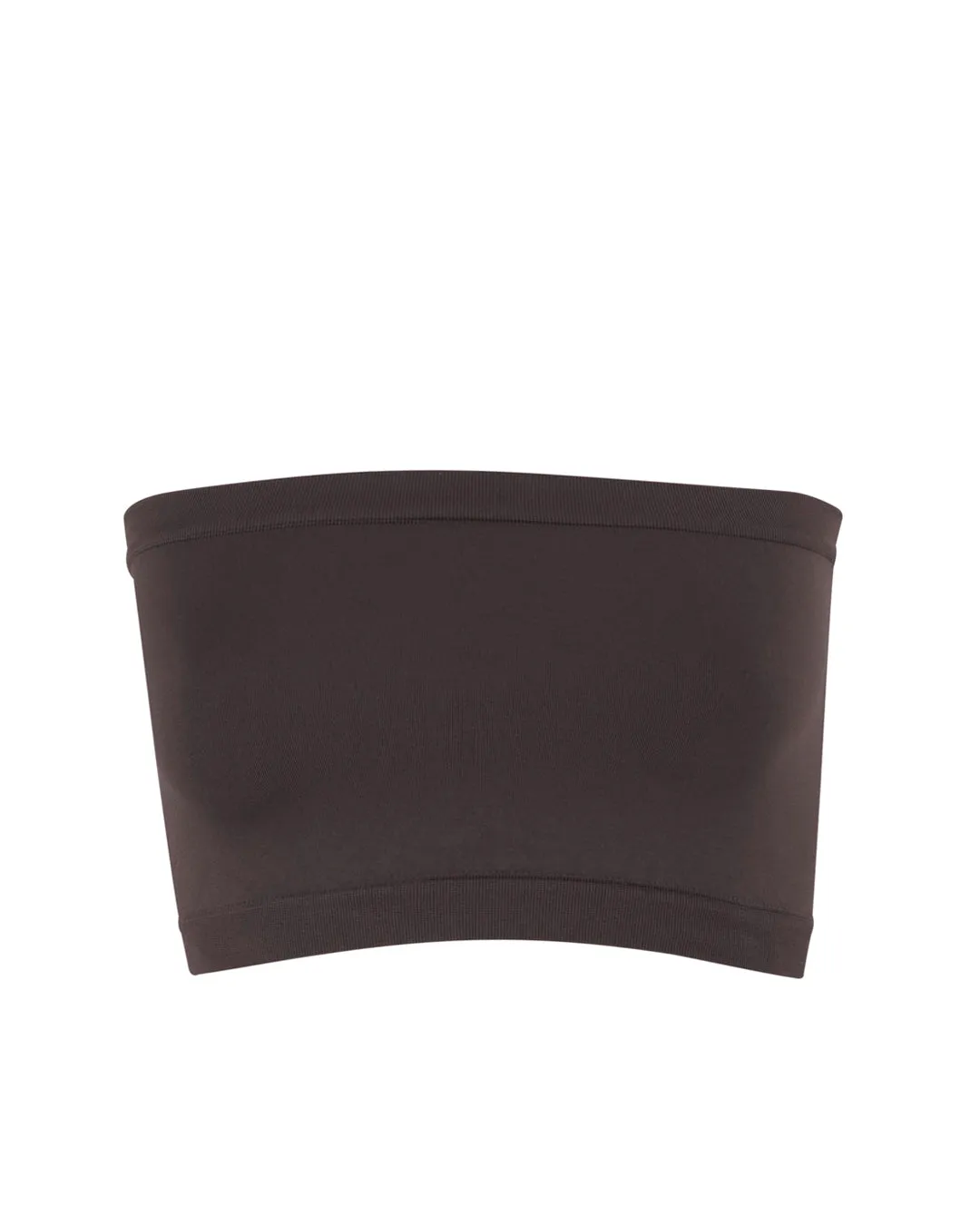 CAPTIVATING Bandeau Bra Top | Chocolate Brown