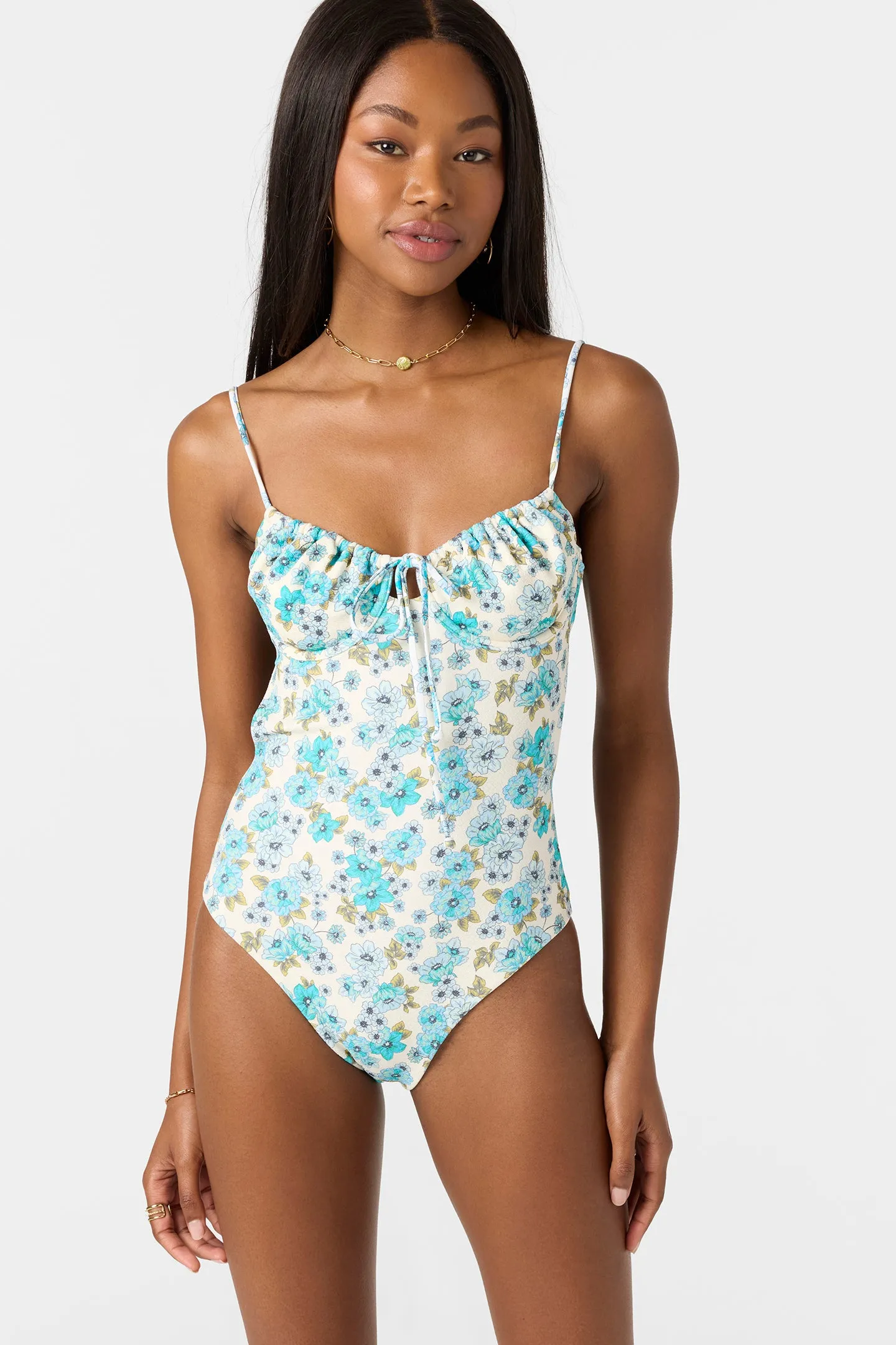 COASTAL FLORAL KAILUA ONE-PIECE