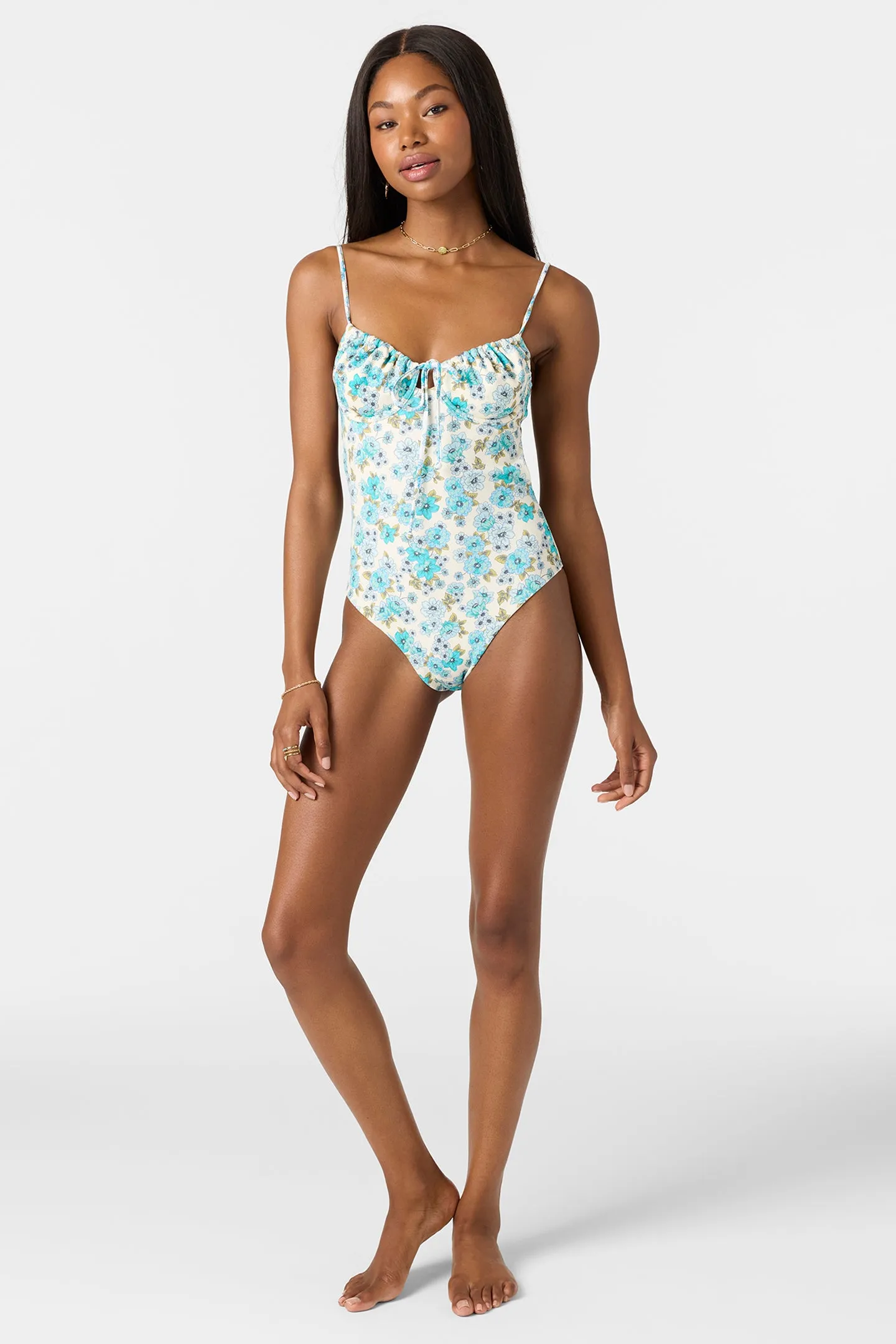 COASTAL FLORAL KAILUA ONE-PIECE