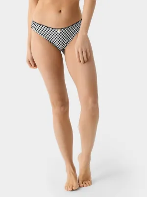 Daphne Bikini Bottom In Blackout X Marshmallow