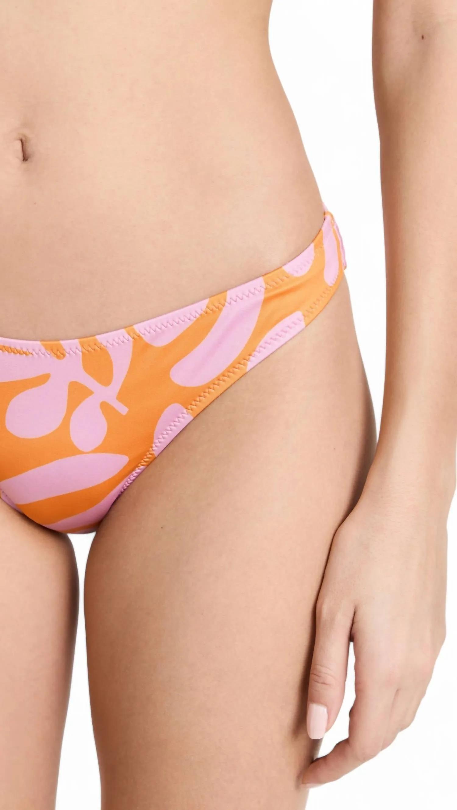 Elle Bikini Bottom In Carnation Pink