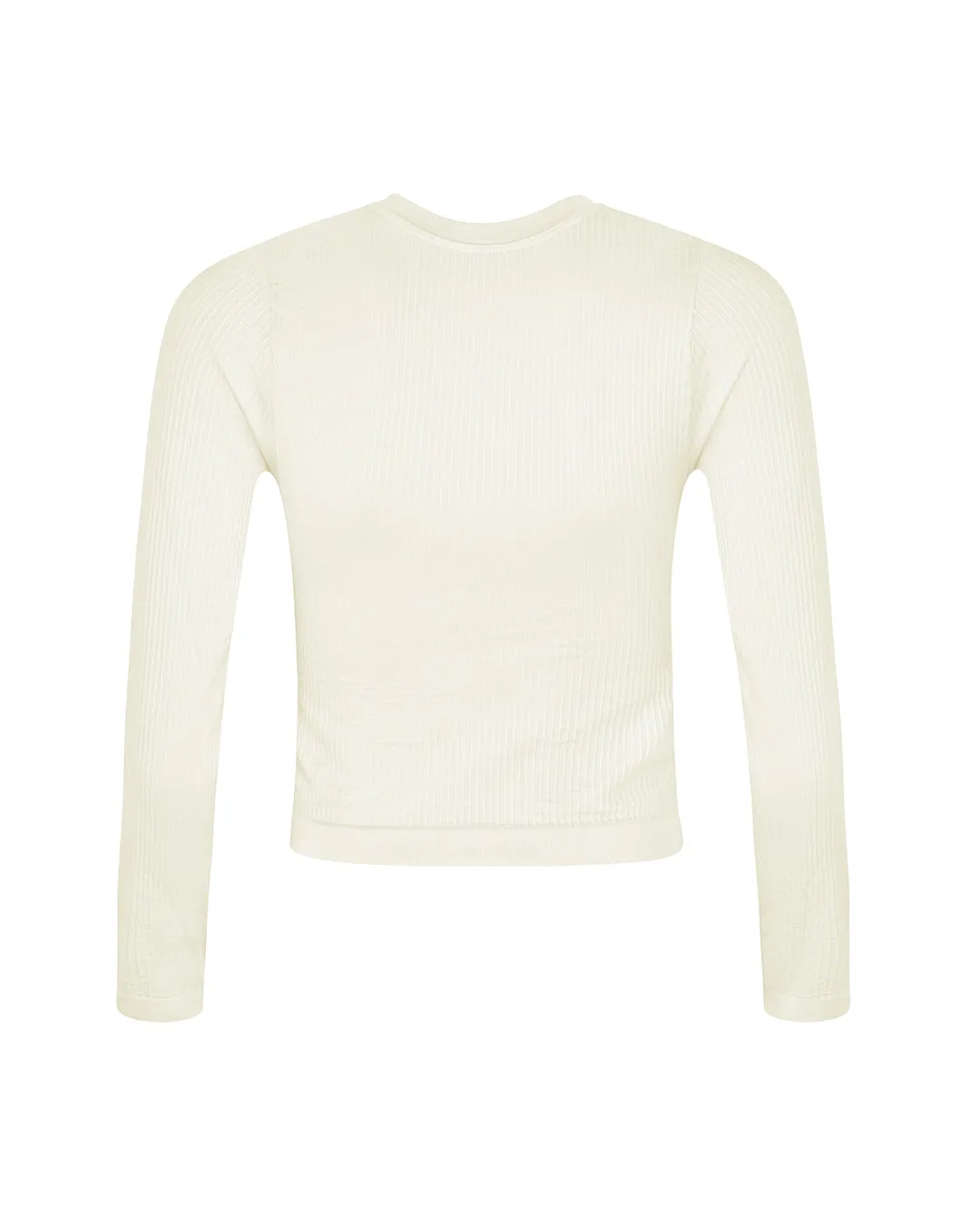EQUILIBRIUM Wide Ribbed Top | Cream