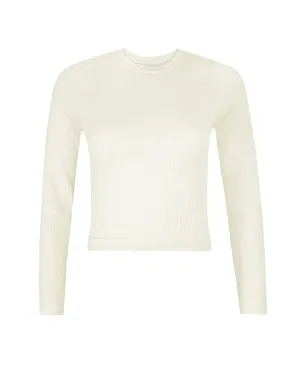 EQUILIBRIUM Wide Ribbed Top | Cream