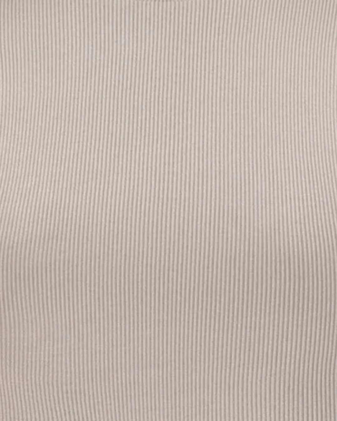 EVOKE Ribbed Long-Sleeve Crop Top | Taupe