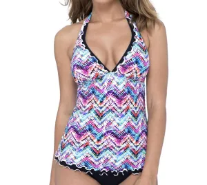 Fantasia Halter Tankini Top In Pro Fantasia