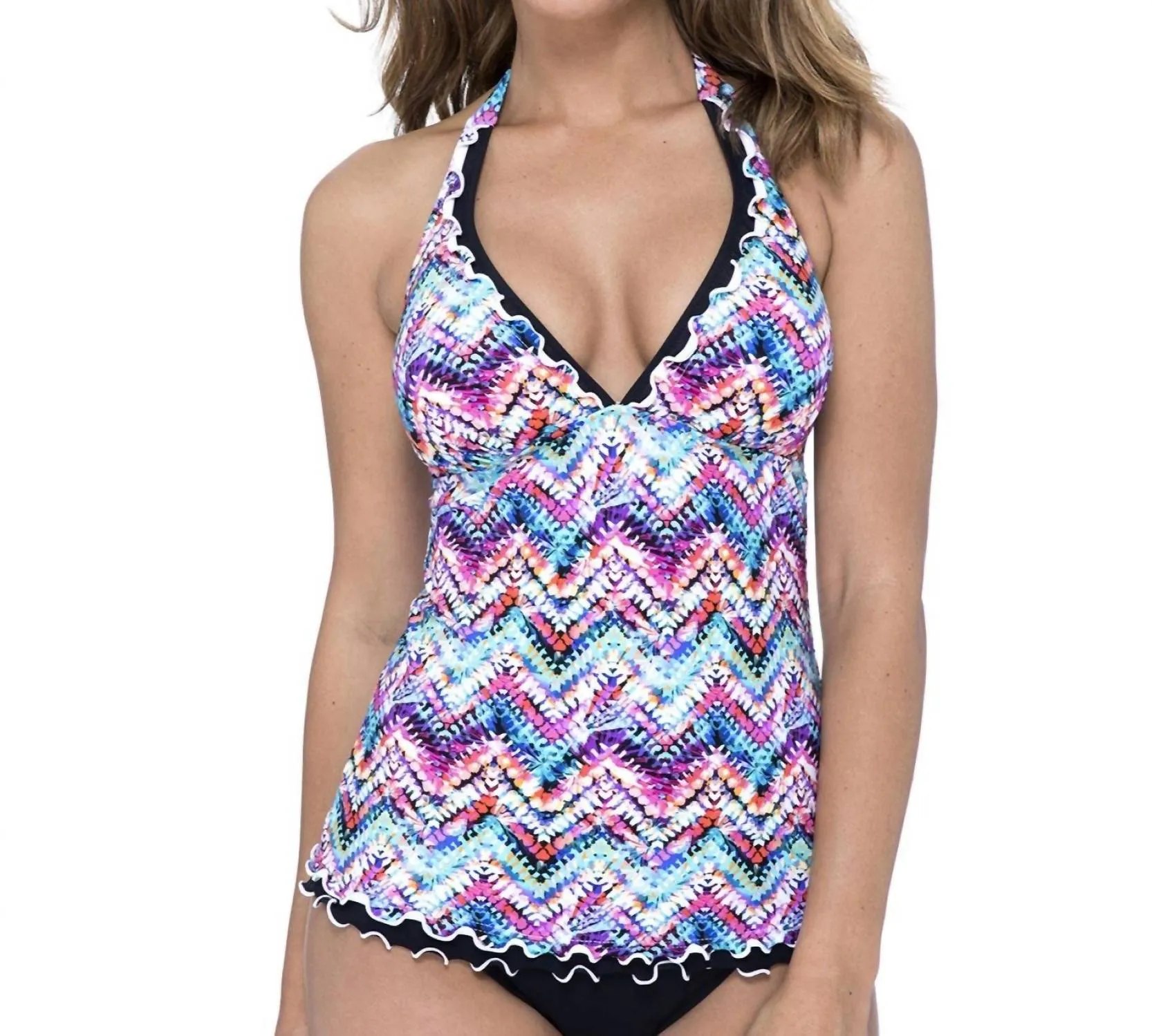 Fantasia Halter Tankini Top In Pro Fantasia