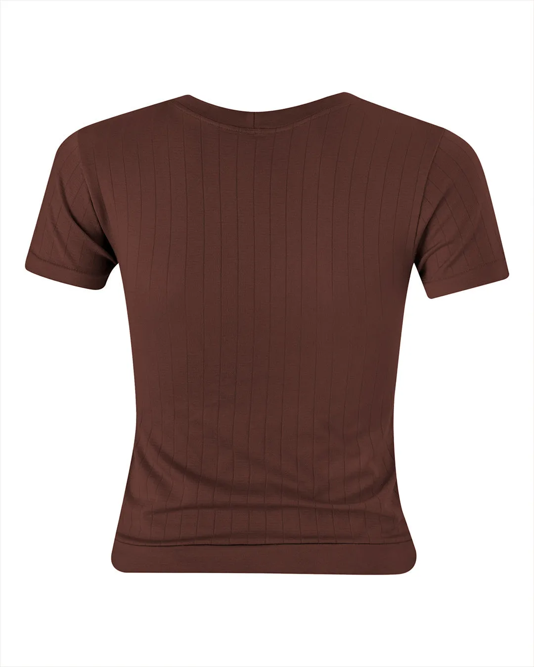 FLAT RIBBED SAPIENT T-Shirt | Maroon