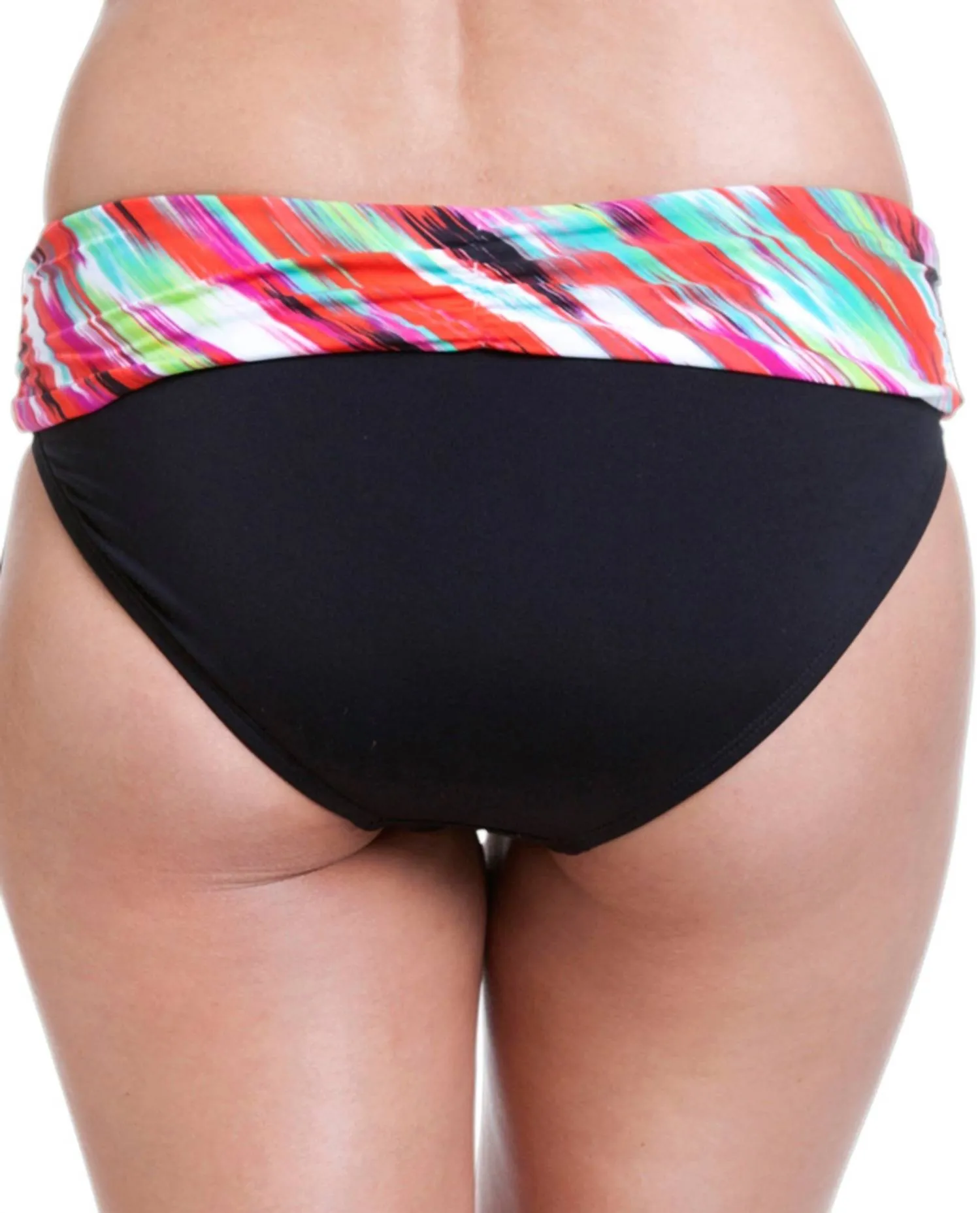 Foldover Hipster Swim Bottom In Isabella Ikat