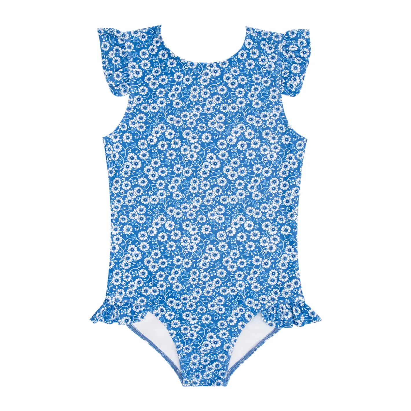 girls rosebay ruffle cap sleeve rashguard one piece