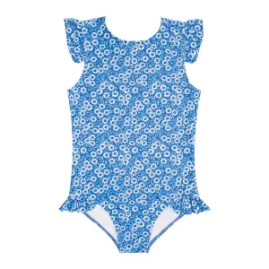 girls rosebay ruffle cap sleeve rashguard one piece