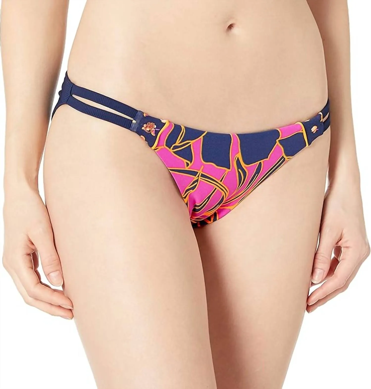 Glo-Split Bikini Bottom In Multi