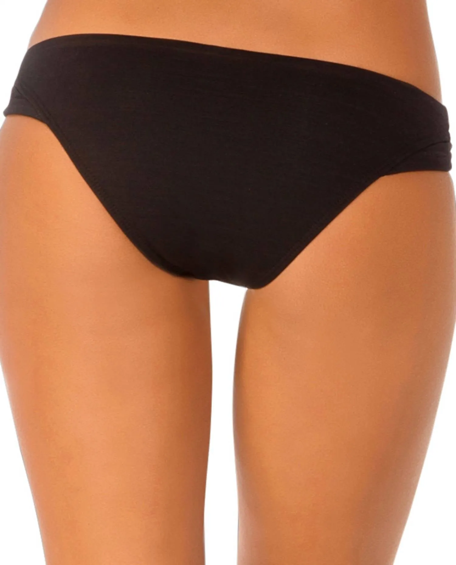 Holi Festival Split Sides Bikini Bottom In Black