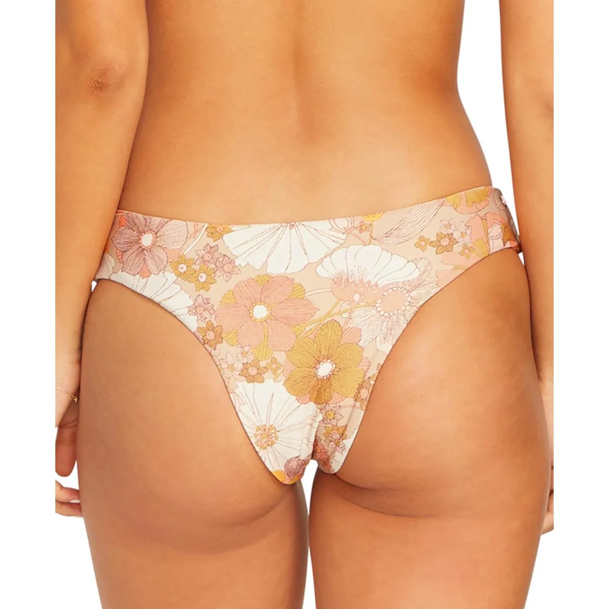 Juniors Bloom Shaka Womens Floral Print Cheeky Swim Bottom Separates