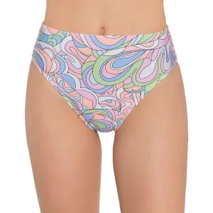Juniors Womens Printed High Waist Swim Bottom Separates