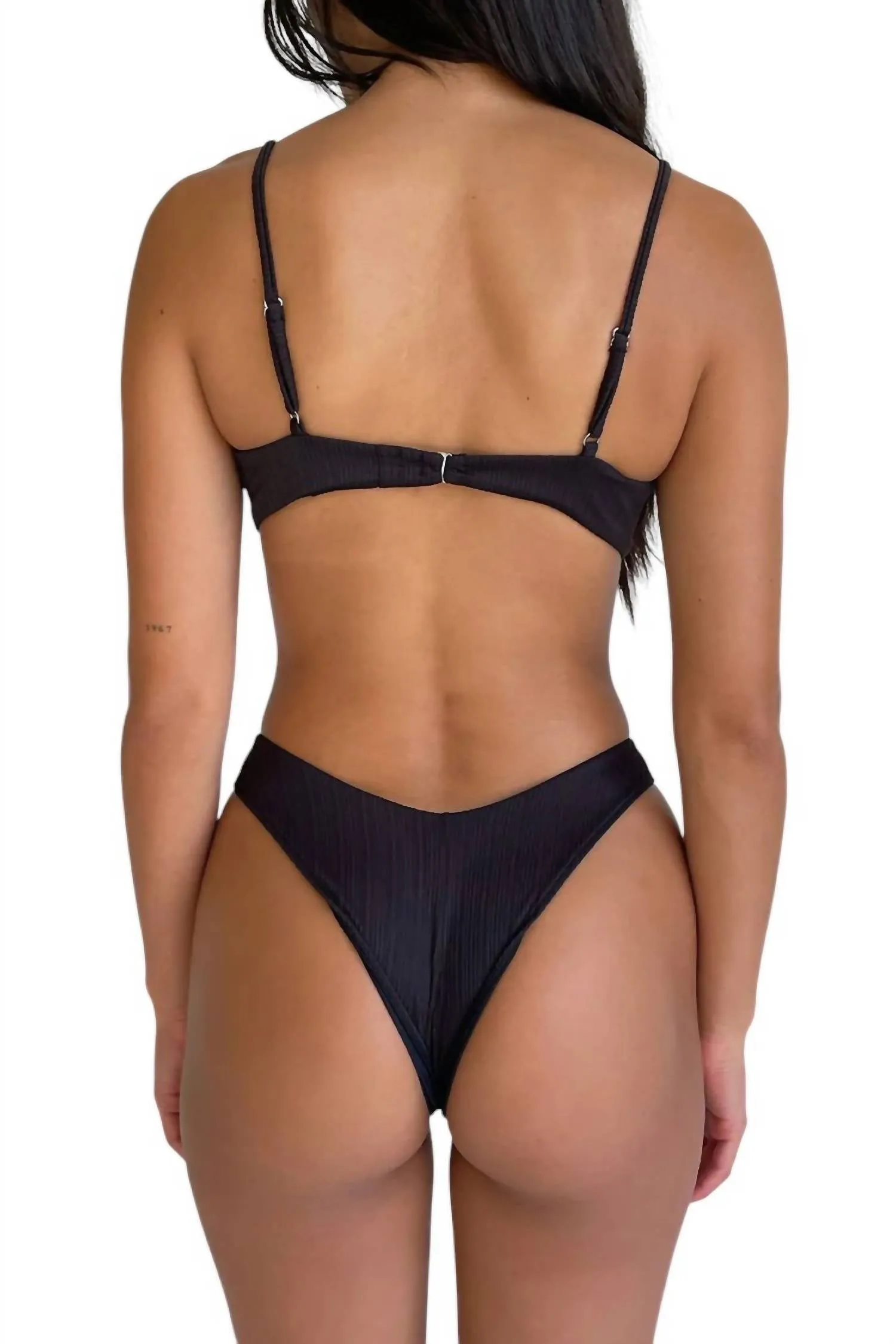 Katarina Plisse Bottom In Black