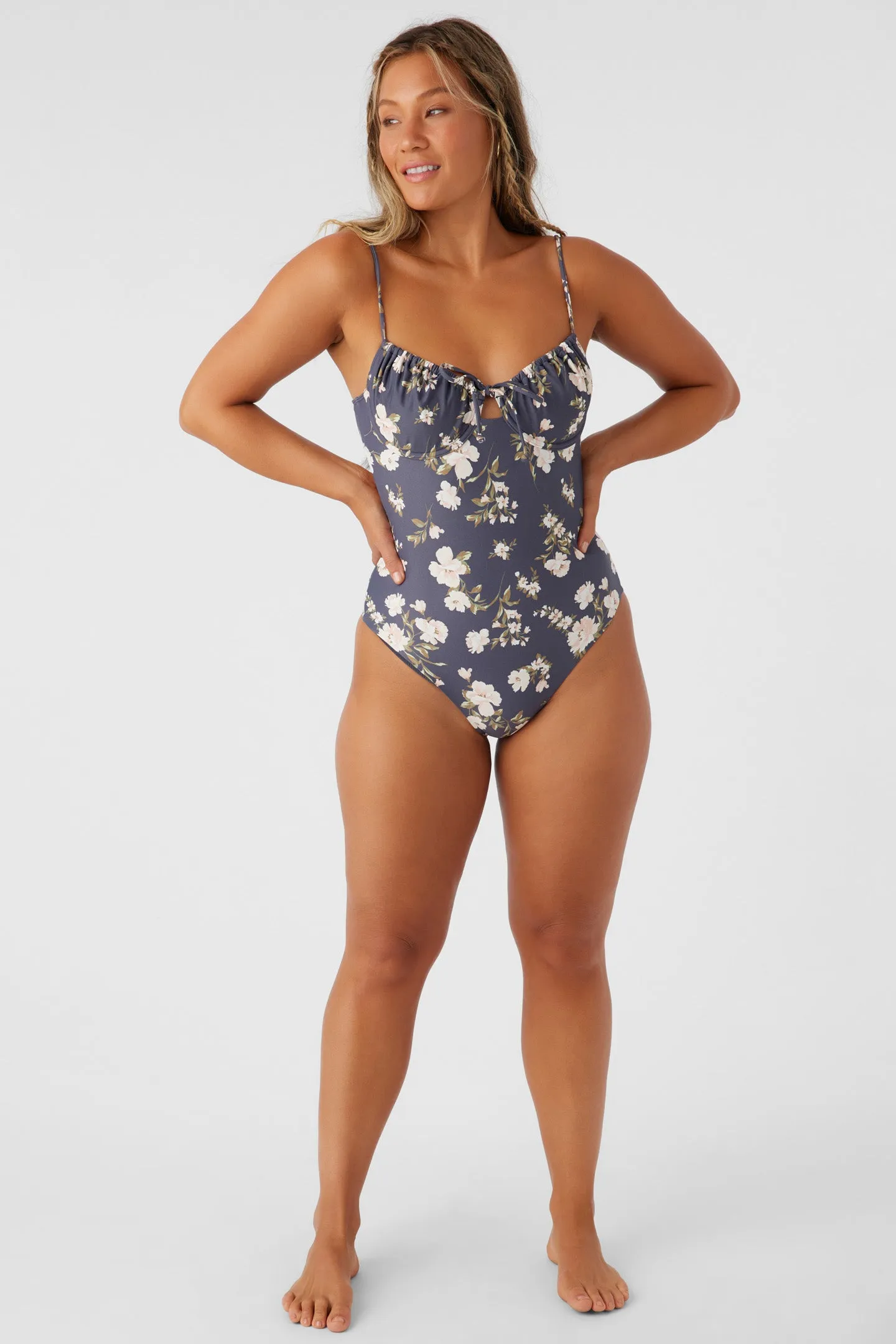 KENDRA FLORAL KAILUA UNDERWIRE CHEEKY ONE-PIECE