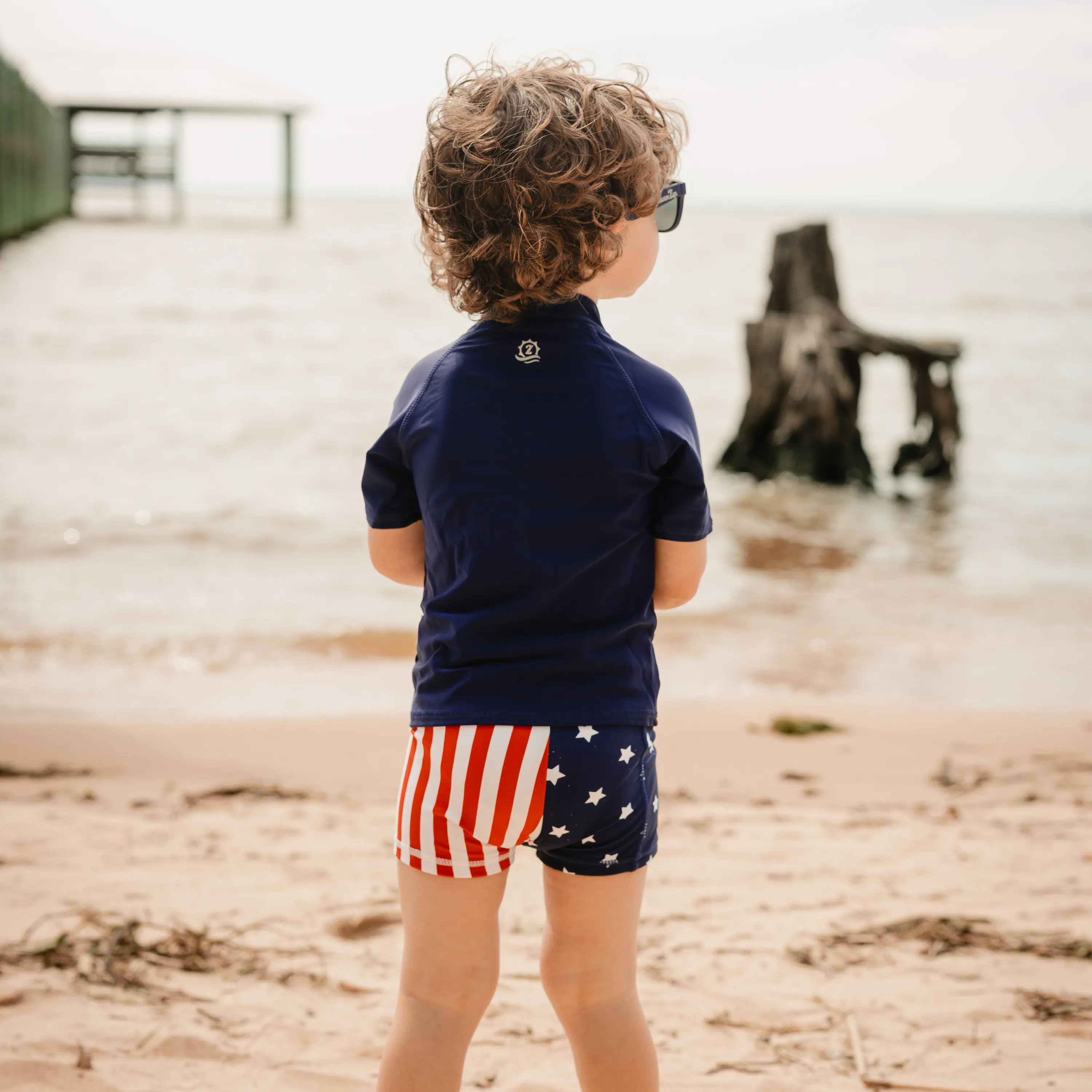 Kids Euro Swim Shorties | "Americana"