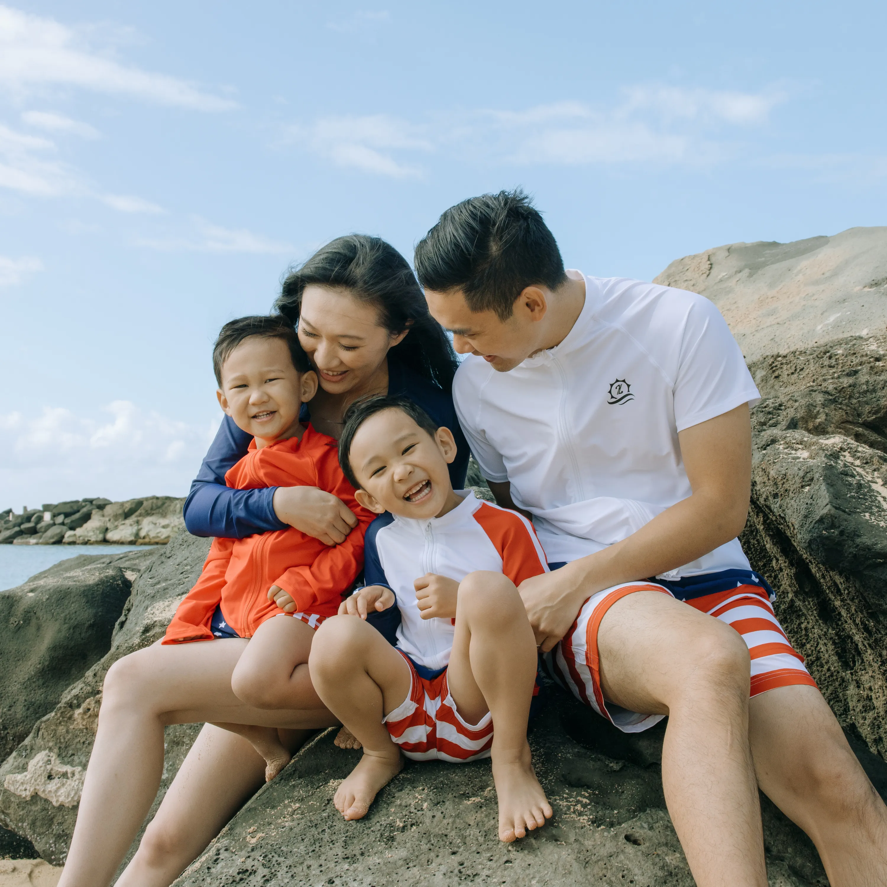 Kids Euro Swim Shorties | "Americana"