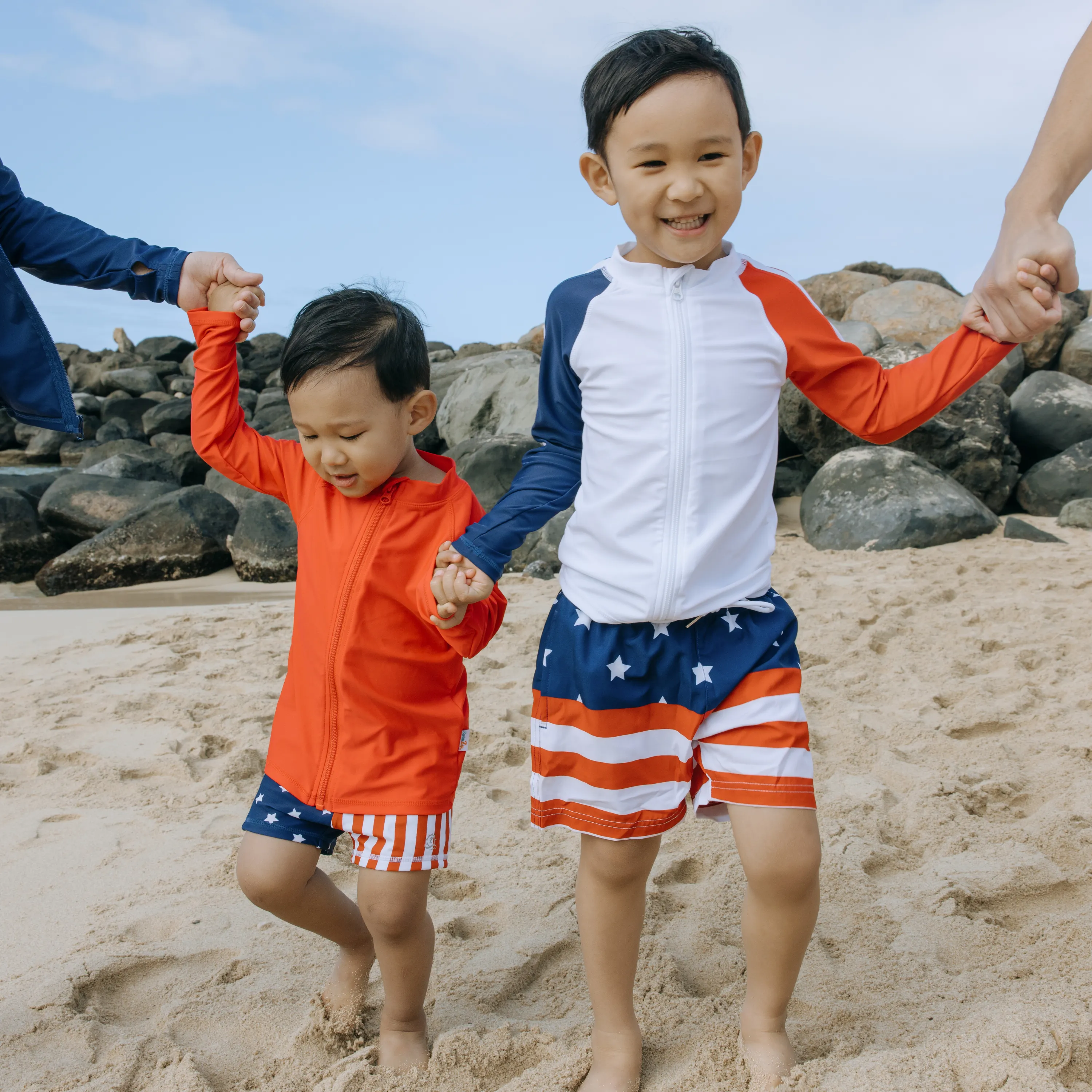 Kids Euro Swim Shorties | "Americana"